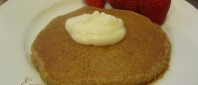 Pumpkin Pancakes with Maple Flavored Yogurt