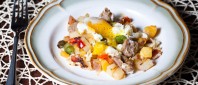 Acorn squash, Red potato and Andouille Sausage Hash