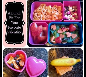 A fun and easy to make heart filled lunch. Would be great for Valentine's day or as a special surprise for a kiddo!