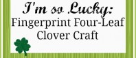 Adorable St Patrick's Day fingerprint card craft