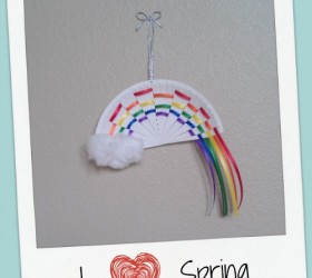 Springtime rainbow craft