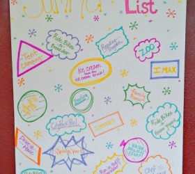 Summer bucket list