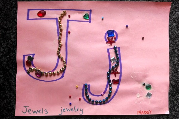 Preschool Letter J Activity: J is for Jewels  Evolving Motherhood