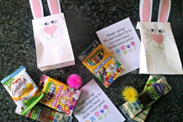 Spring bunny craft: adorable bunny treat bags!
