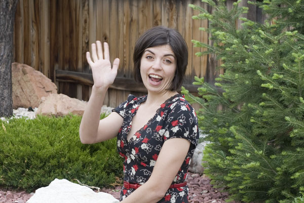 Catherine waving hello!