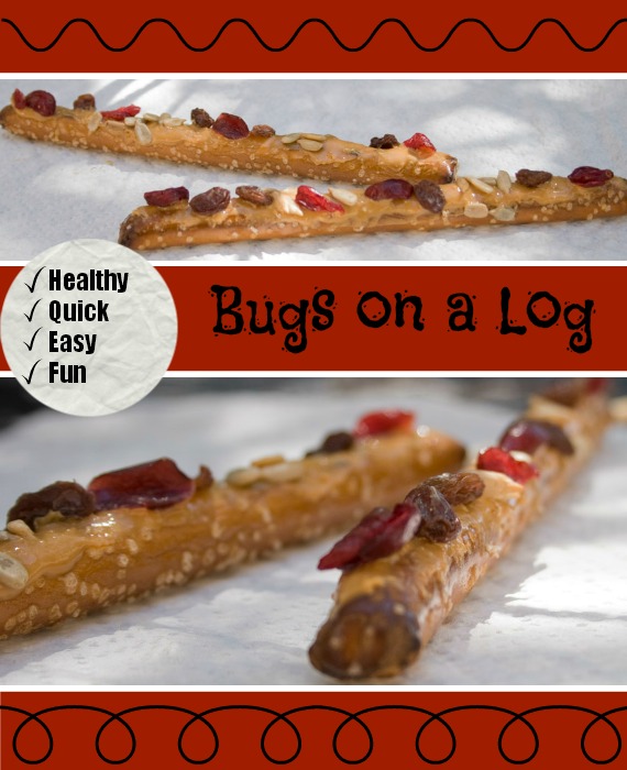 Bugs on a log. Great after school snack kids can make themselves.