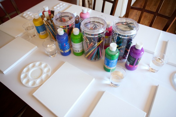 Art Party activity painting