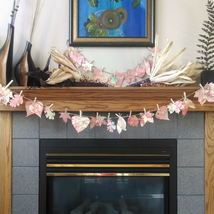 Thanksgiving leaf garland 