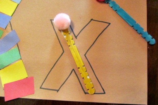 Letter x preschool activity