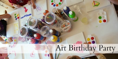 Fun and, Usable Art Themed Birthday Party Favors - Evolving Motherhood