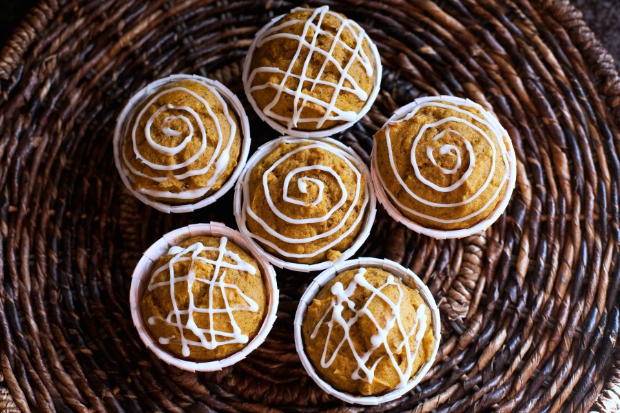pumpkin muffins with cream cheese glaze recipe