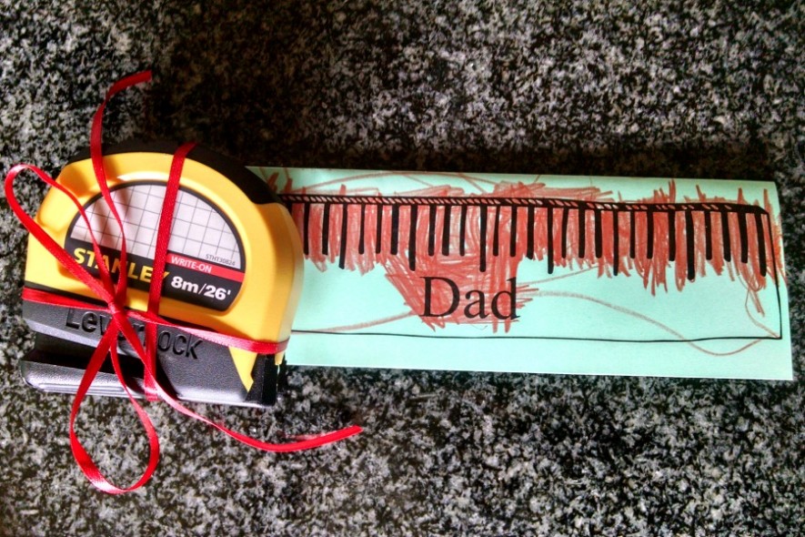 Father's Day DIY No One Cam Measure Up Gift