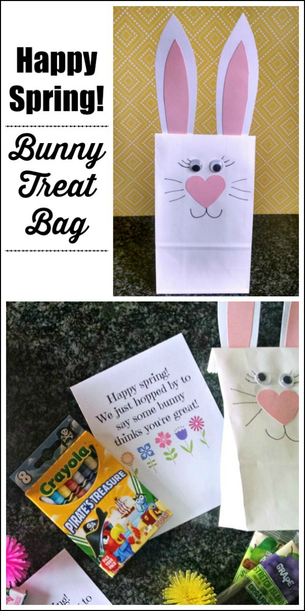 Love this adorable spring bunny craft. Kids would love making these bunny treat bags // evolvingmotherhood.com